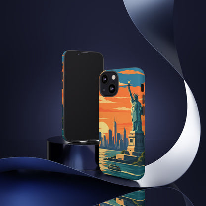 New York City — Harbor Liberty iPhone Tough Case