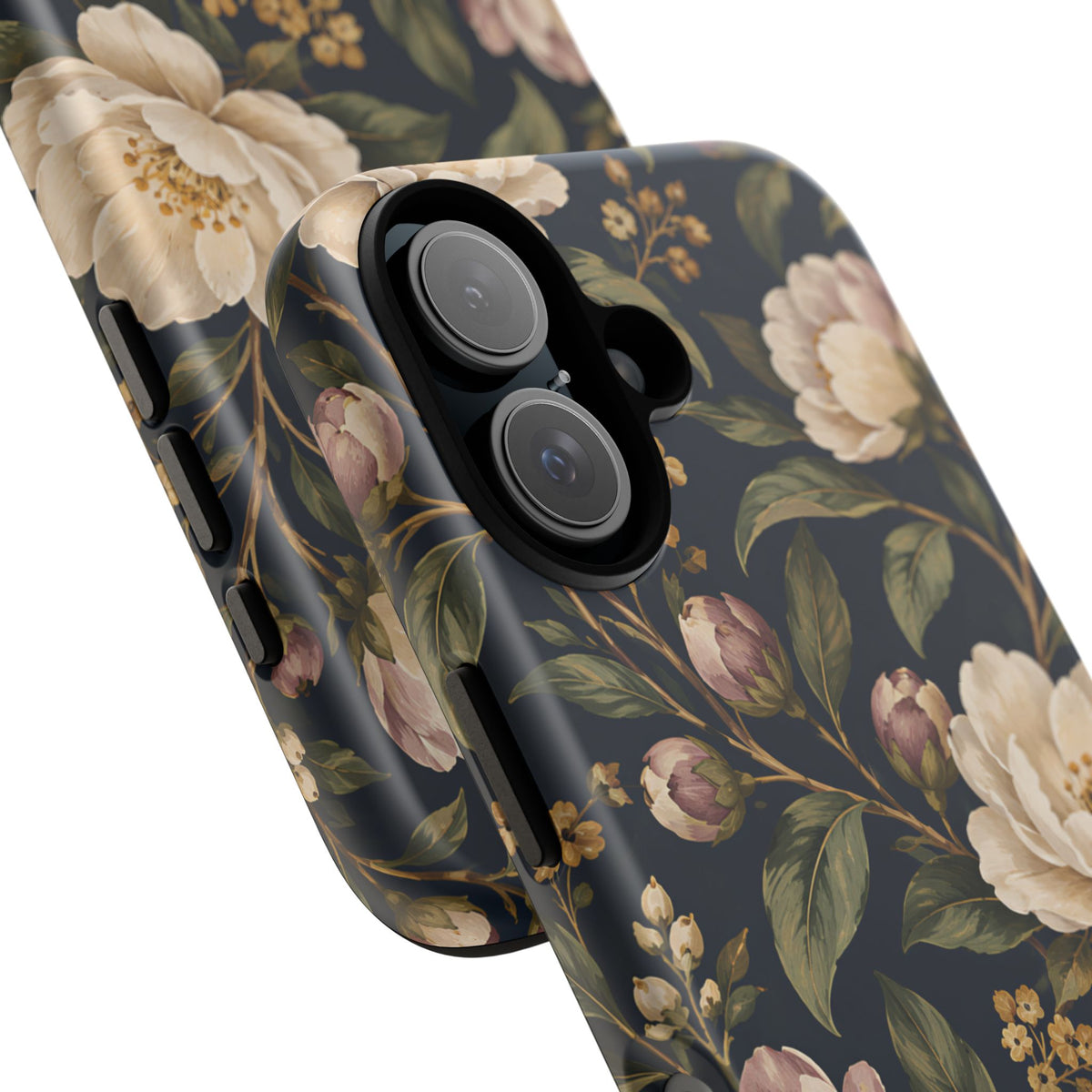 Dark Floral iPhone Tough Case | Midnight Camellia