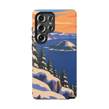Crater Lake — Winter Caldera Samsung Galaxy Tough Case