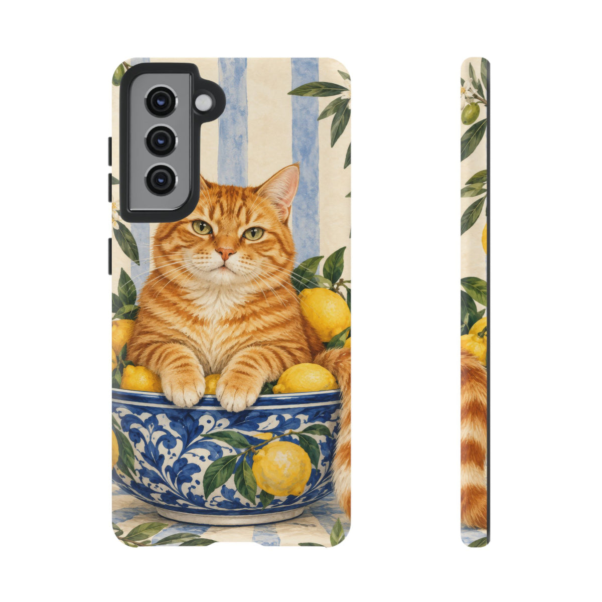 Citrus Inspector Samsung Galaxy Tough Case | ginger cat