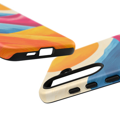 Golden Drift Samsung Galaxy Tough Case | colorful hills