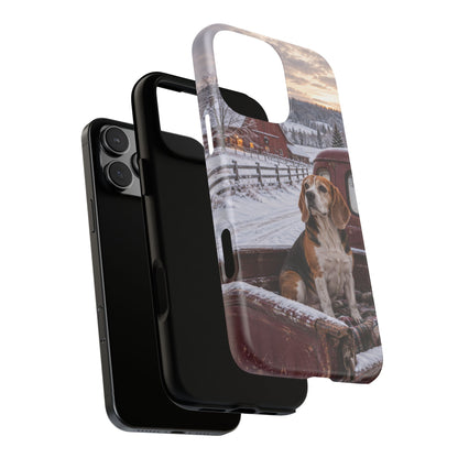 Winter Farm Watch iPhone Tough Case | beagle