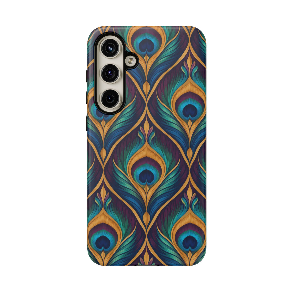 Peacock Nocturne Samsung Galaxy Tough Case | art deco