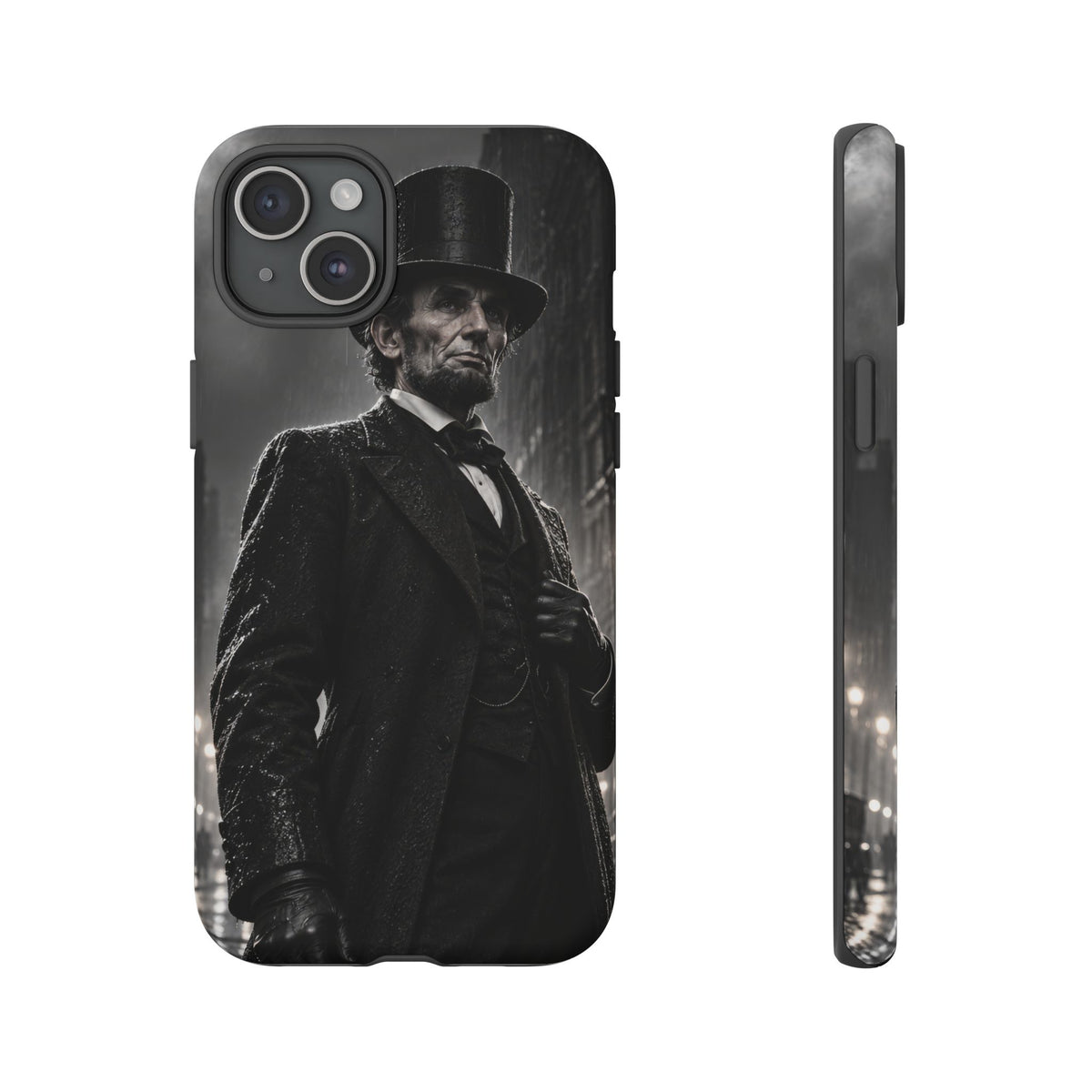 Abe after Midnight iPhone Tough Case | noir lincoln