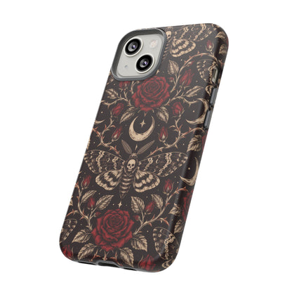 Velvet Moth Masquerade iPhone Tough Case | gothic moth