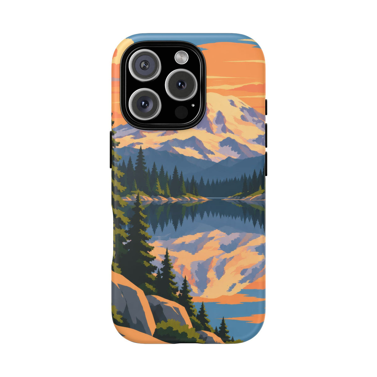 Mount Rainier — Mirror Dawn iPhone Tough Case