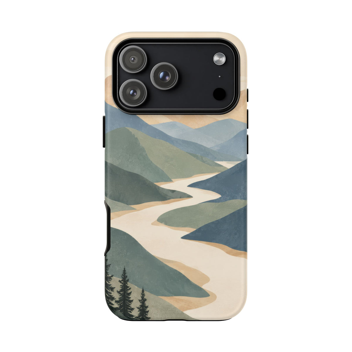 Quiet Pass iPhone Tough Case | mountain river