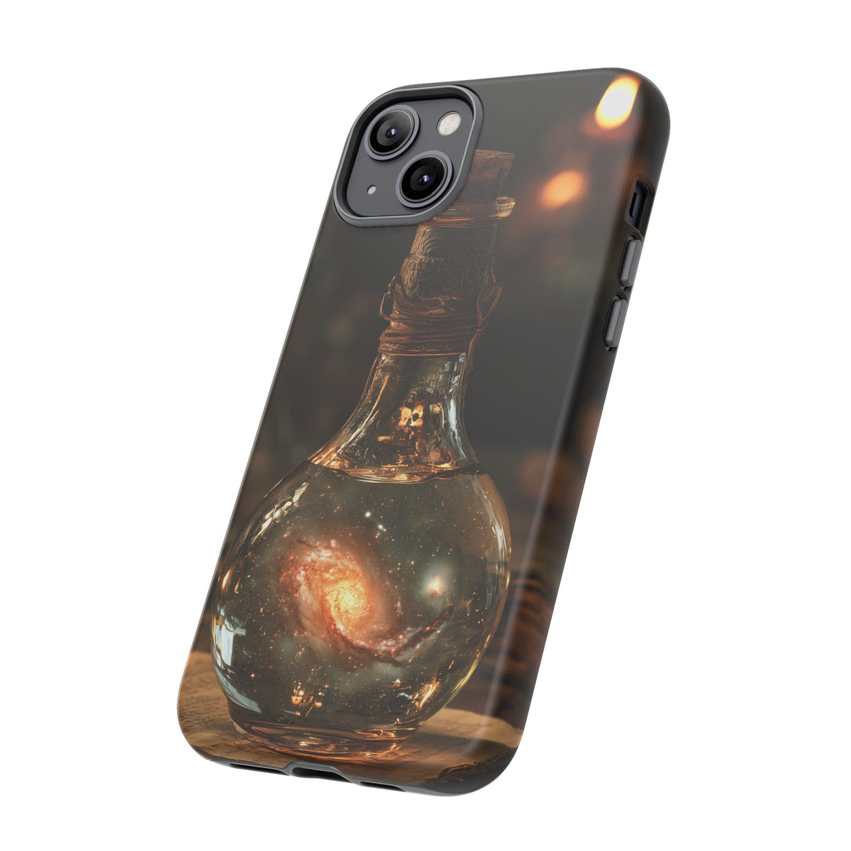 Bottled Cosmos iPhone Tough Case | Galaxy in an Antique Bottle