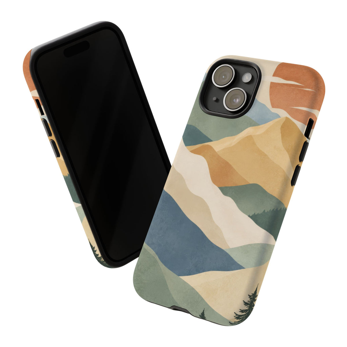 Sage Summit iPhone Tough Case | abstract mountains