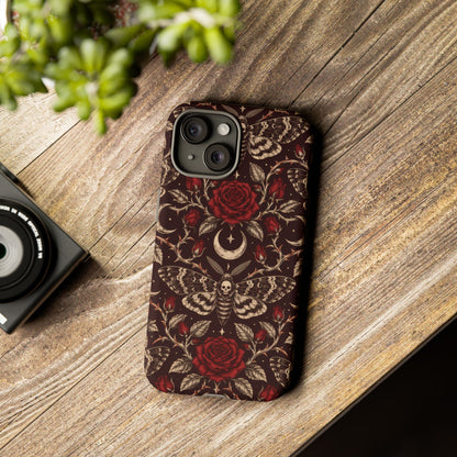 Velvet Moth Masquerade iPhone Tough Case | gothic moth