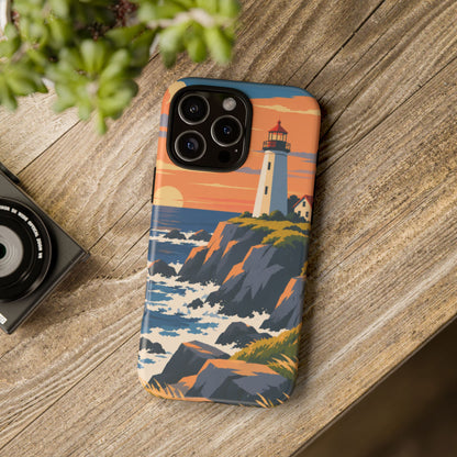Lighthouse — Atlantic Beacon iPhone Tough Case