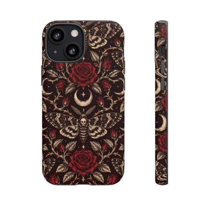 Velvet Moth Masquerade iPhone Tough Case | gothic moth