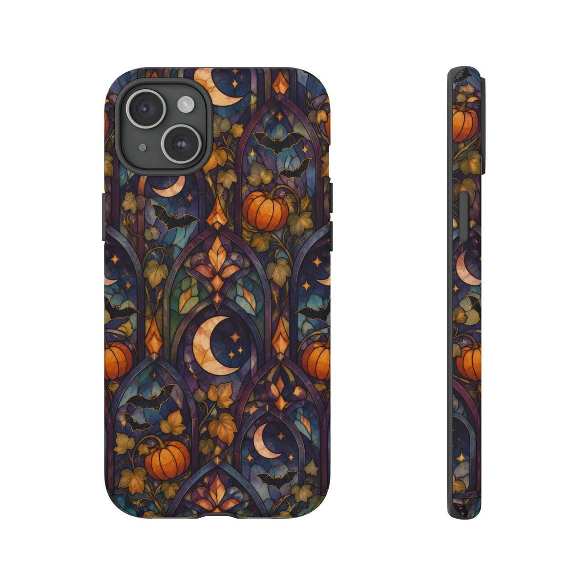 Amber Moon Window iPhone Tough Case | celestial halloween