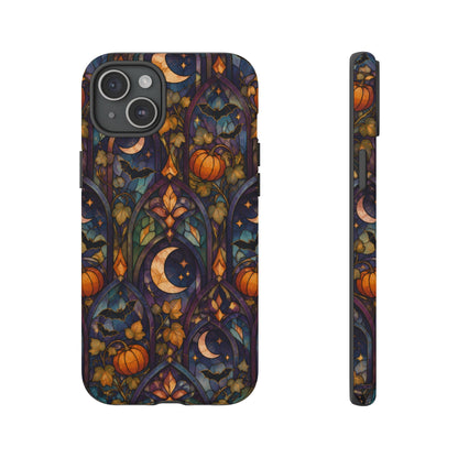 Amber Moon Window iPhone Tough Case | celestial halloween