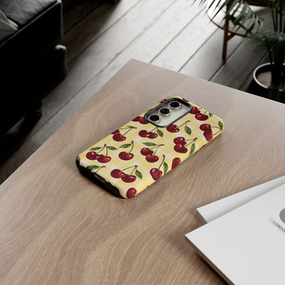 Cherry Gingham Samsung Galaxy Tough Case | Cherry Picnic