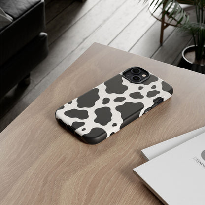 Classic Holstein iPhone Tough Case | Black & White Cow Print