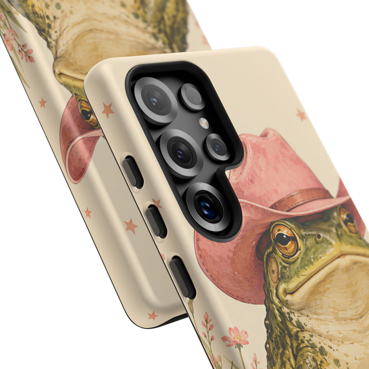Cowboy Frog Samsung Galaxy Tough Case | Pink Hat Bullfrog