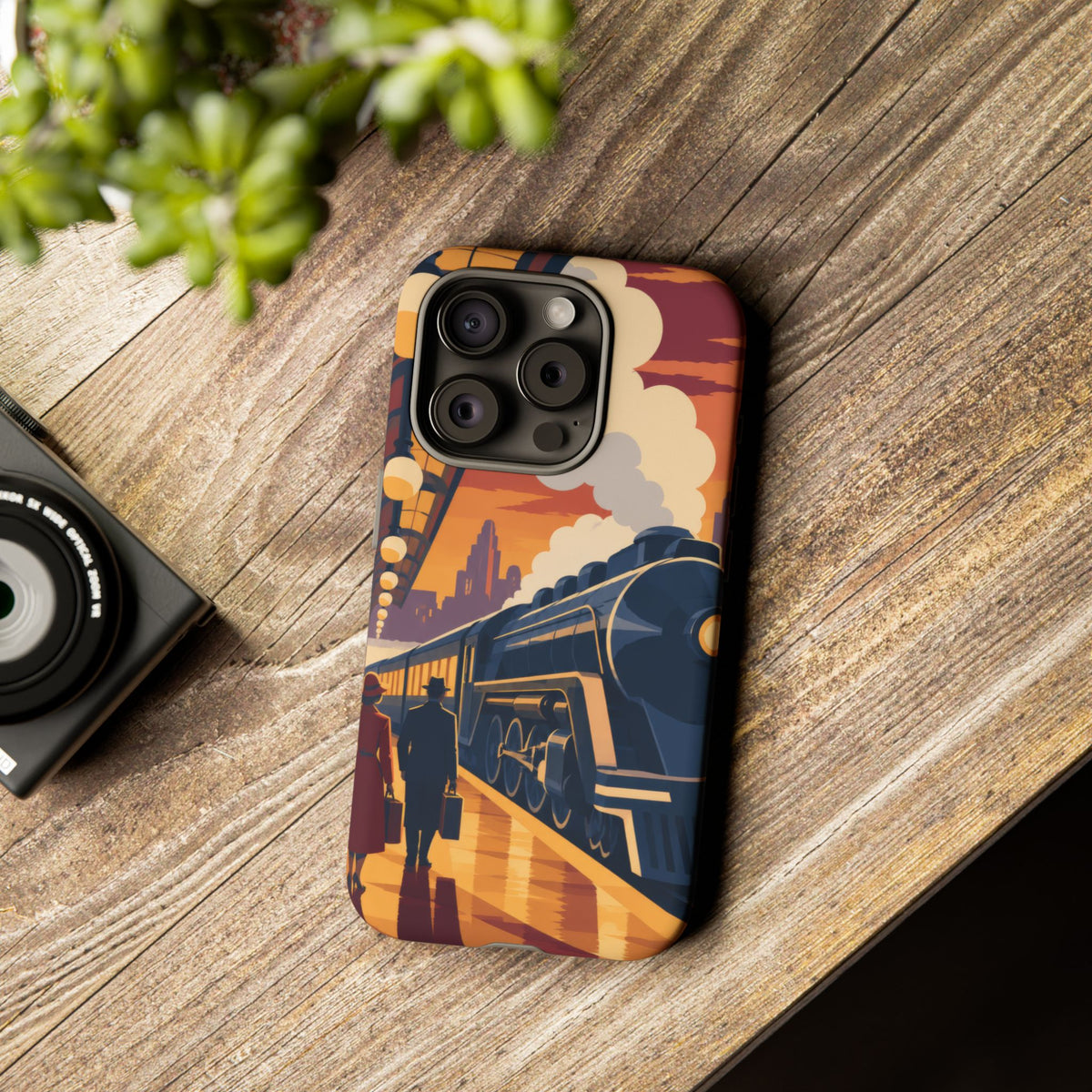 Travel by Train — Night Departure iPhone Tough Case | train travel