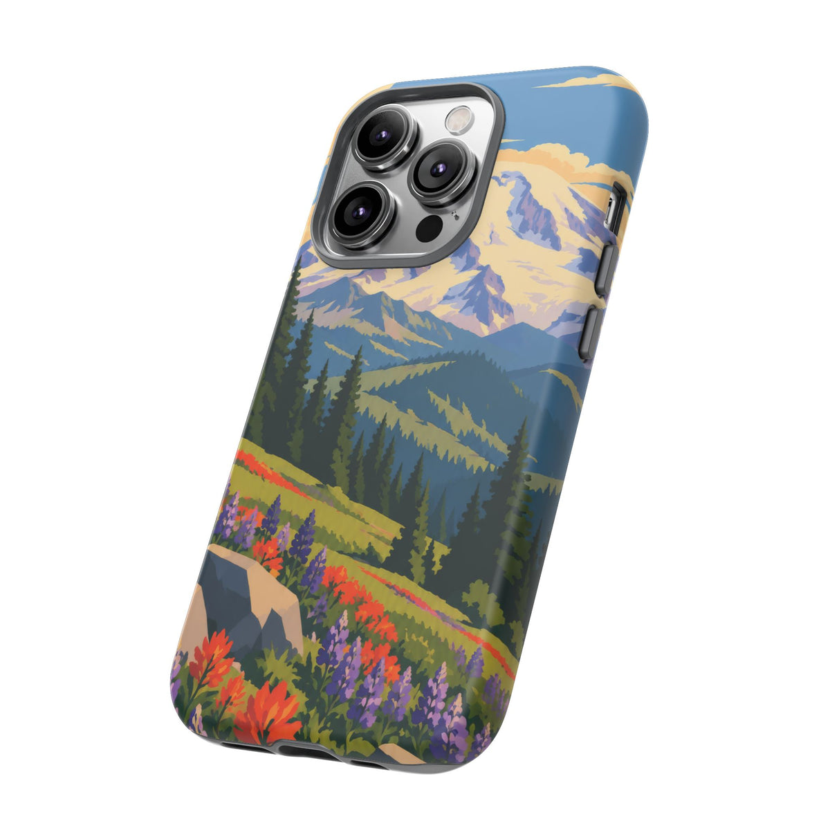 Mount Rainier — Meadow Radiance iPhone Tough Case