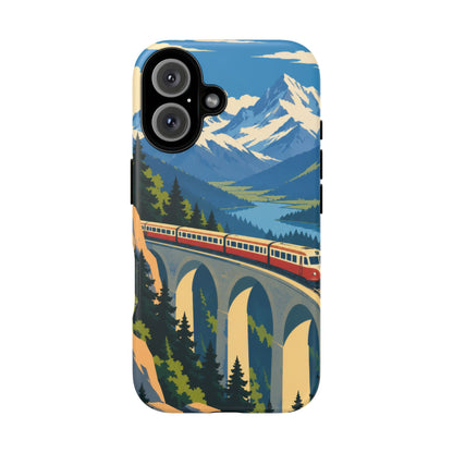 Travel by Train — Alpine Express iPhone Tough Case | train travel