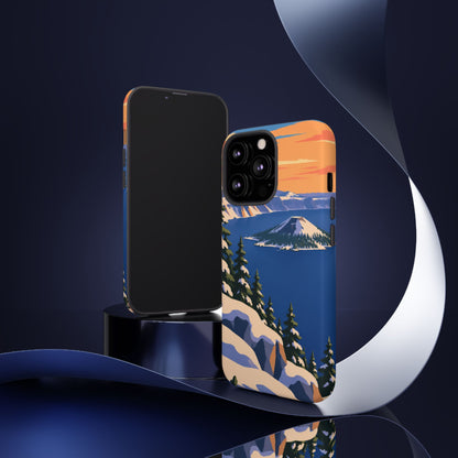 Crater Lake — Winter Caldera iPhone Tough Case