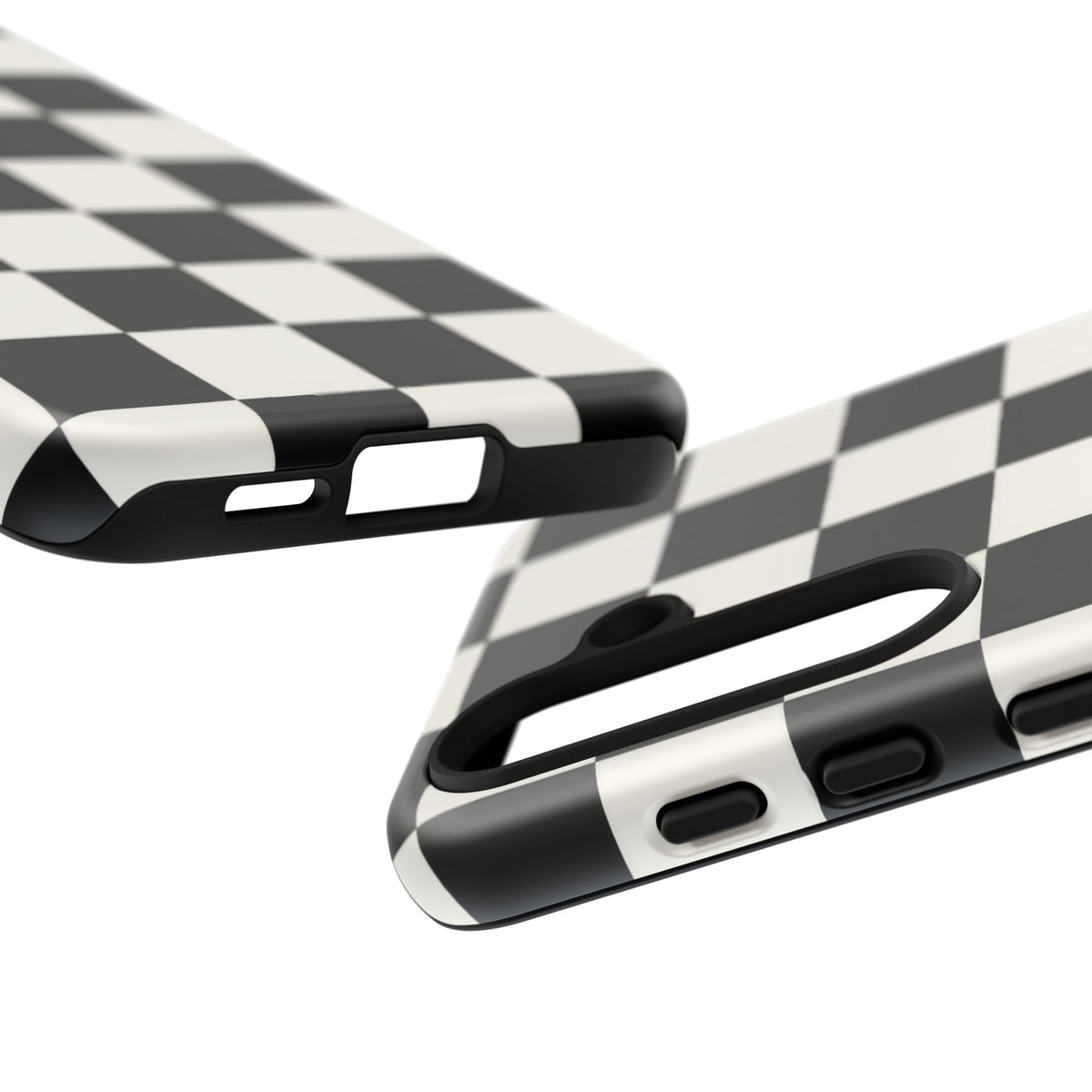 Classic Check Samsung Galaxy Tough Case | Black & White Checkerboard