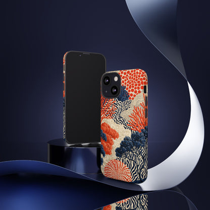 Coral Current iPhone Tough Phone Case