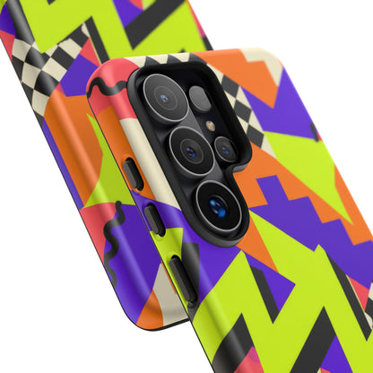 Acid Arcade Samsung Galaxy Tough Case | Bright Retro Geometry
