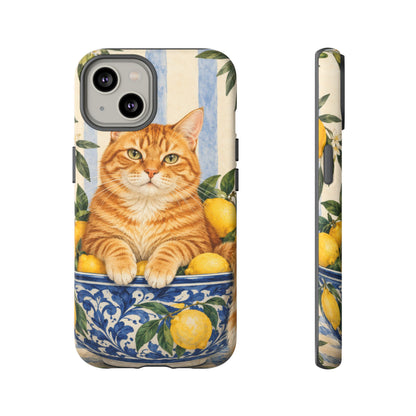 Citrus Inspector iPhone Tough Case | ginger cat