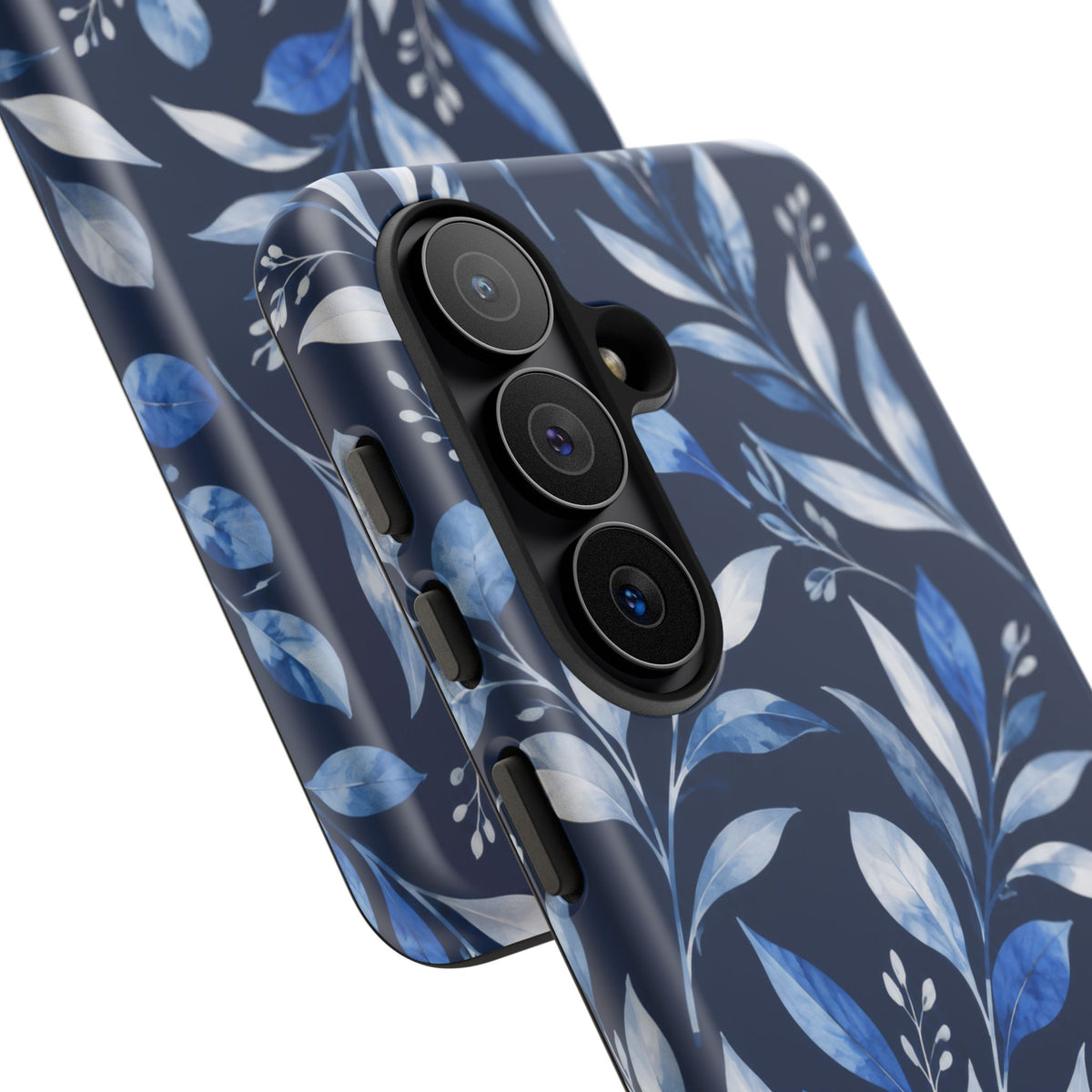 Blue Hour Botanical Samsung Galaxy Tough Case | Blue Botanical Leaf Pattern