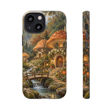 Honeycap Village iPhone Tough Case | Mushroom Village
