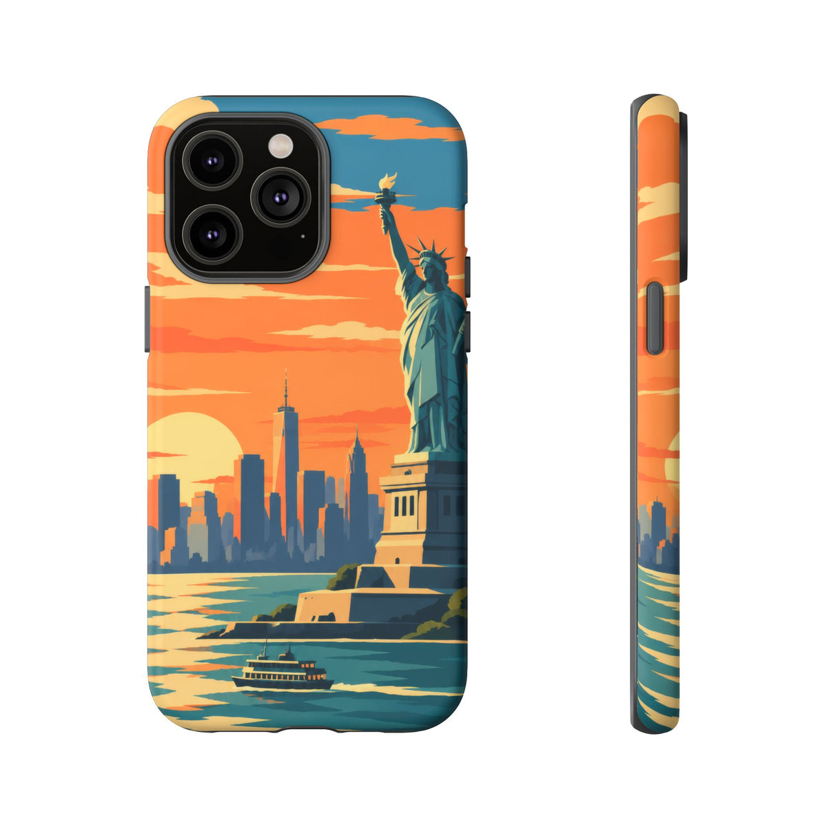 New York City — Harbor Liberty iPhone Tough Case