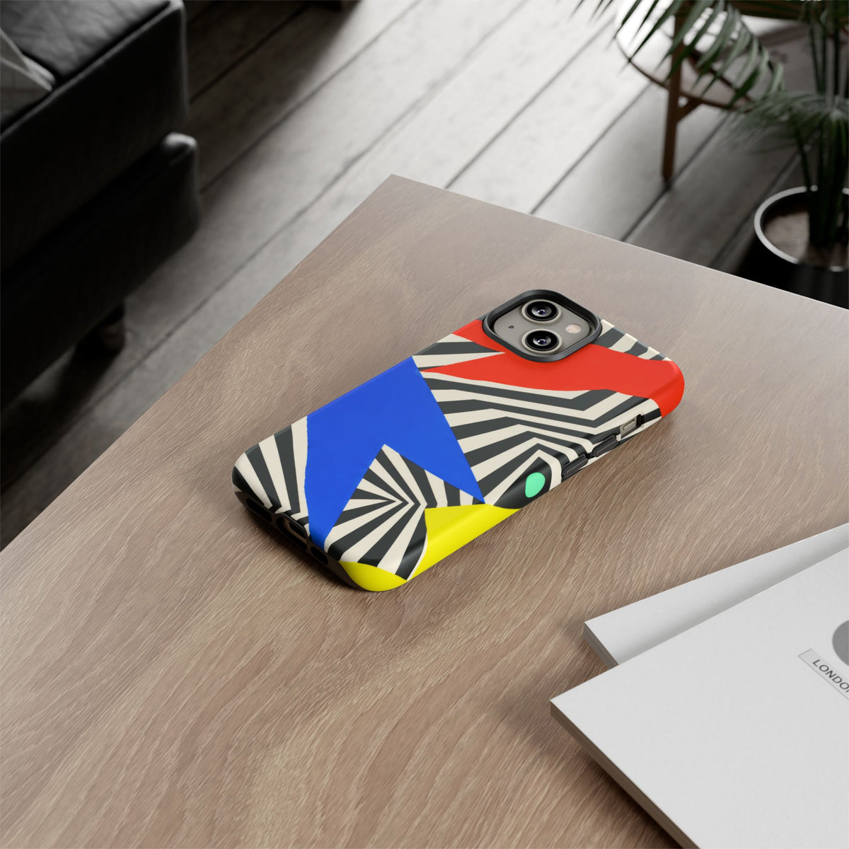 Broken Signal iPhone Tough Case | Optical Stripe Art