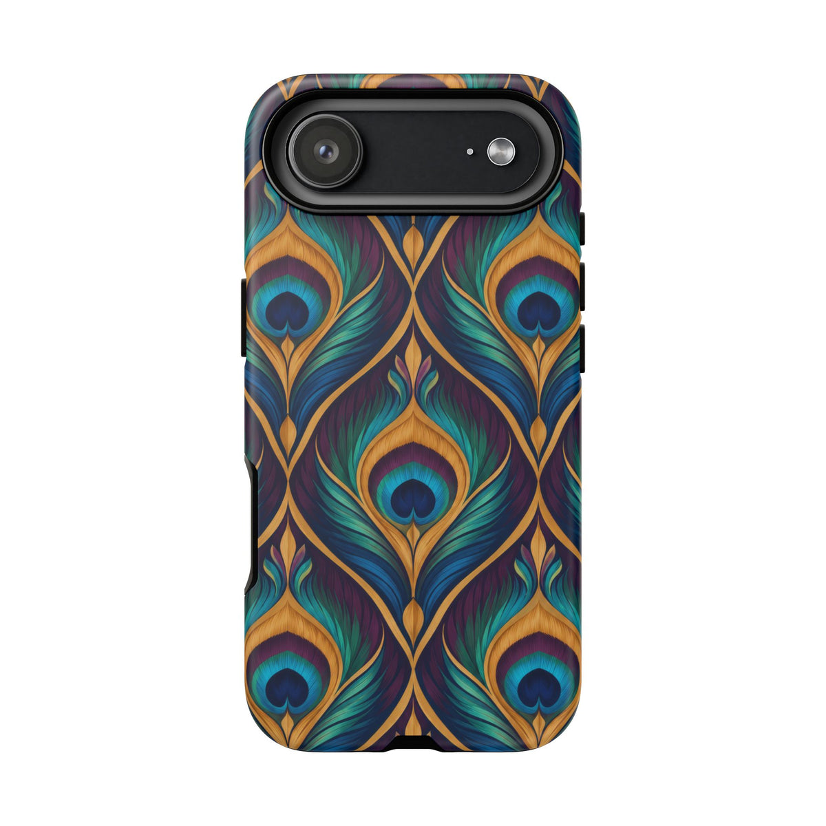 Peacock Nocturne iPhone Tough Case | art deco