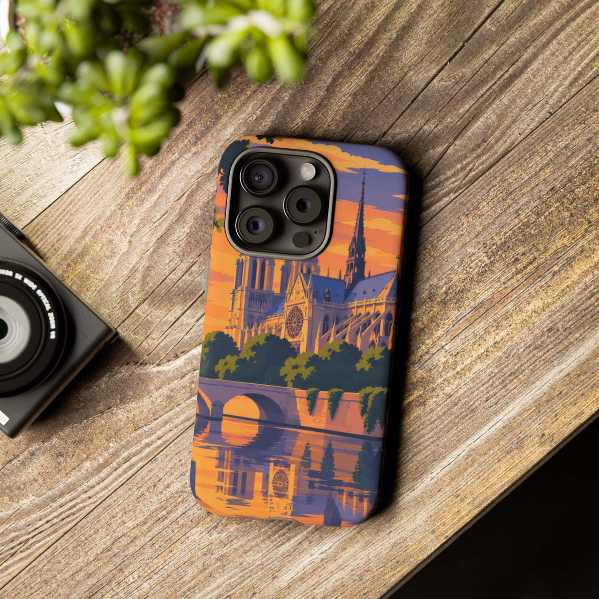 Notre Dame — Cathedral Twilight iPhone Tough Case