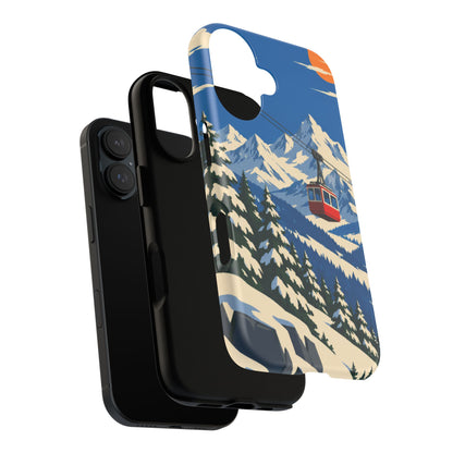 Swiss Skiing — Lift to the Sky iPhone Tough Case