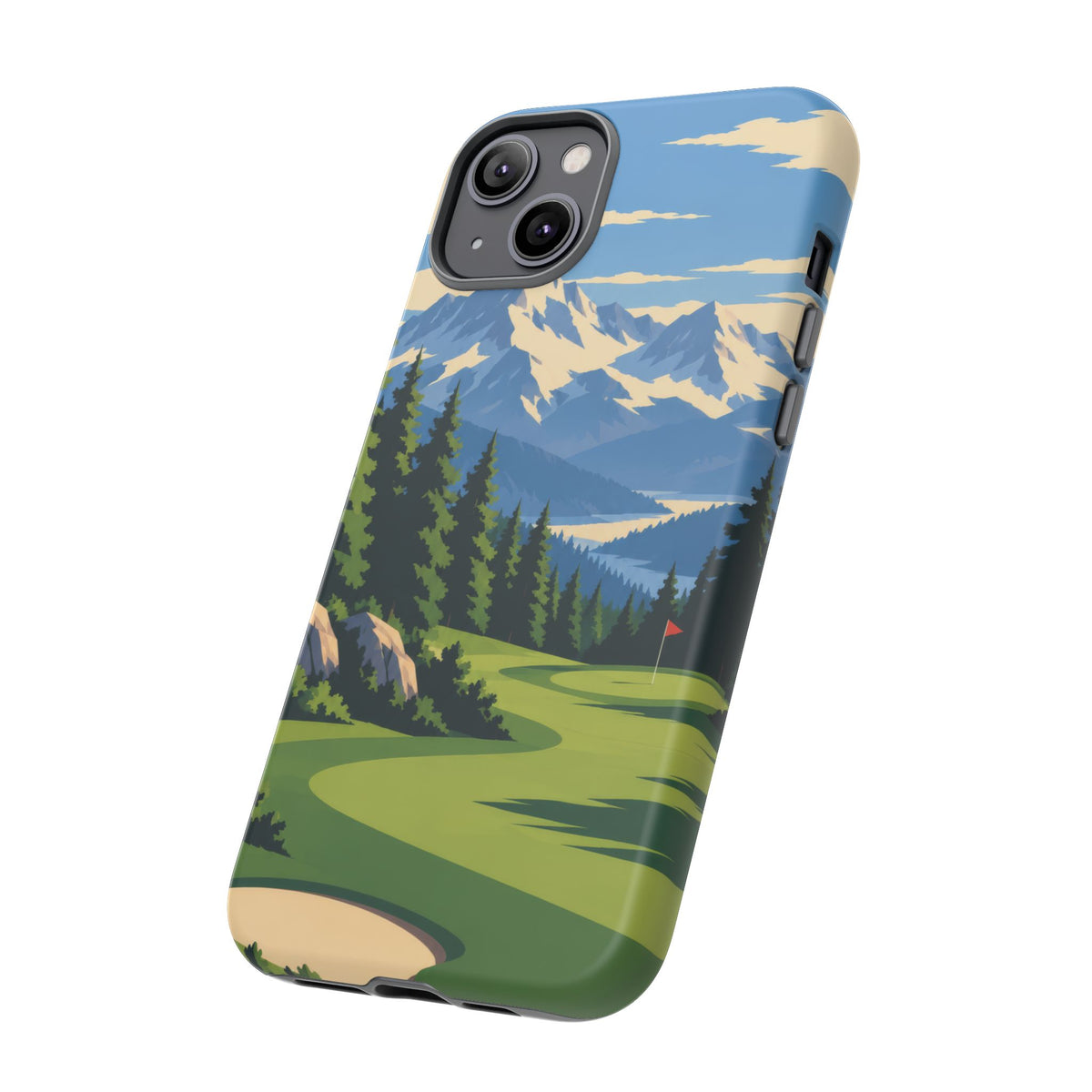 Mountain Golf — Alpine Fairway iPhone Tough Case