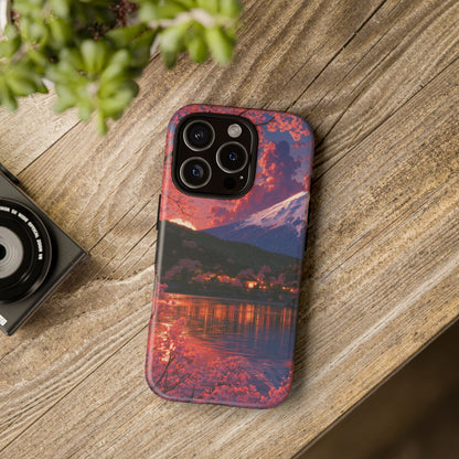 Sakura Lakeside Village iPhone Tough Phone Case