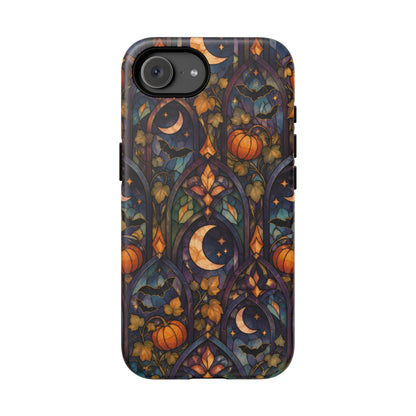 Amber Moon Window iPhone Tough Case | celestial halloween