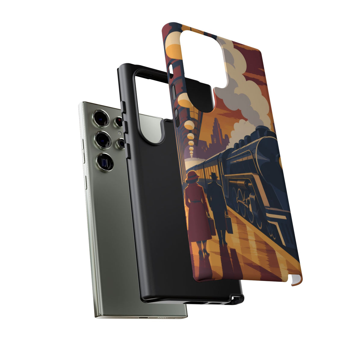 Travel by Train — Night Departure Samsung Galaxy Tough Case | train travel