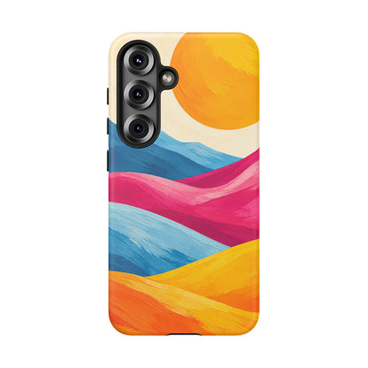 Golden Drift Samsung Galaxy Tough Case | colorful hills