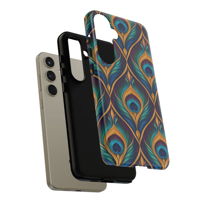 Peacock Nocturne Samsung Galaxy Tough Case | art deco