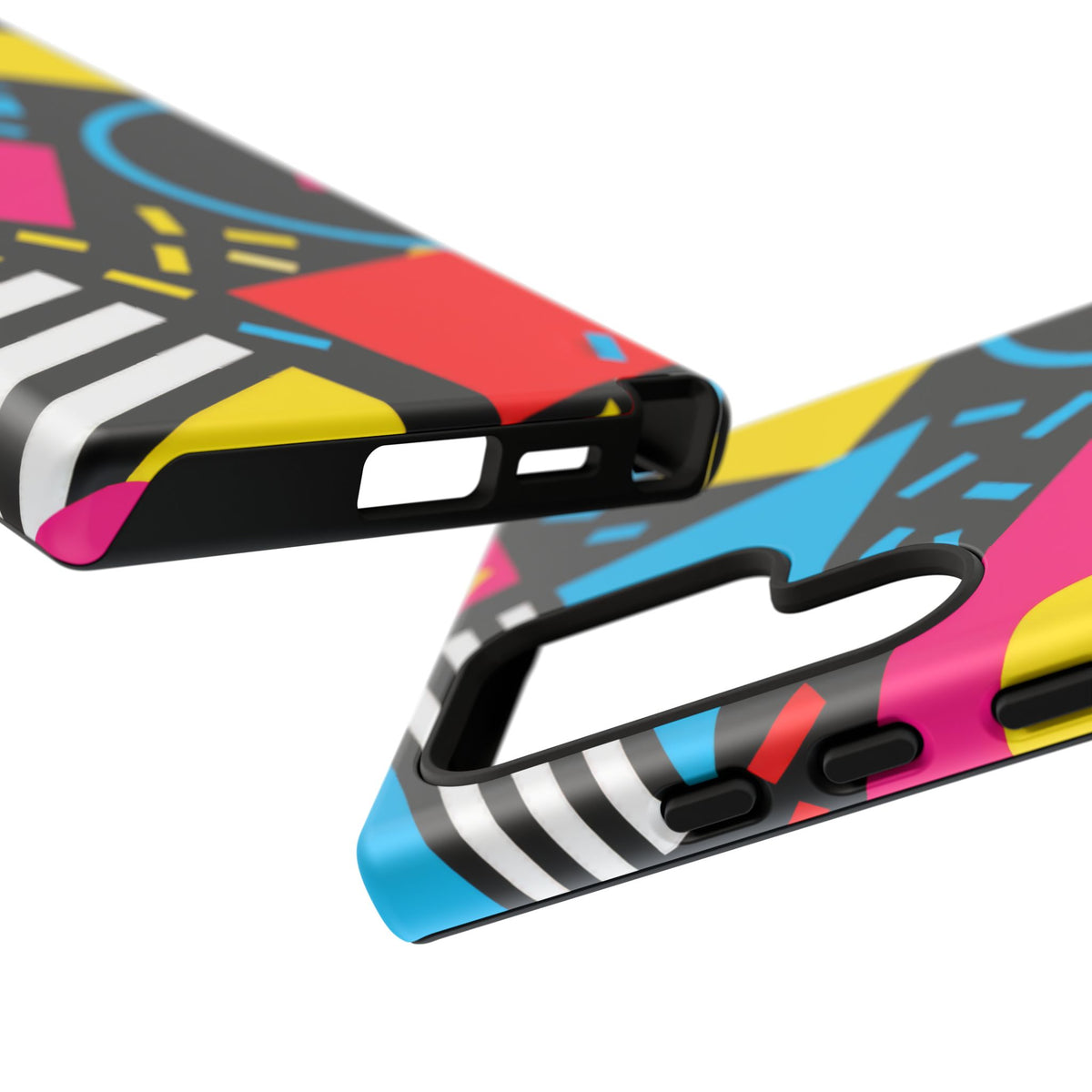 Midnight Confetti Samsung Galaxy Tough Case | Bright Abstract on Black