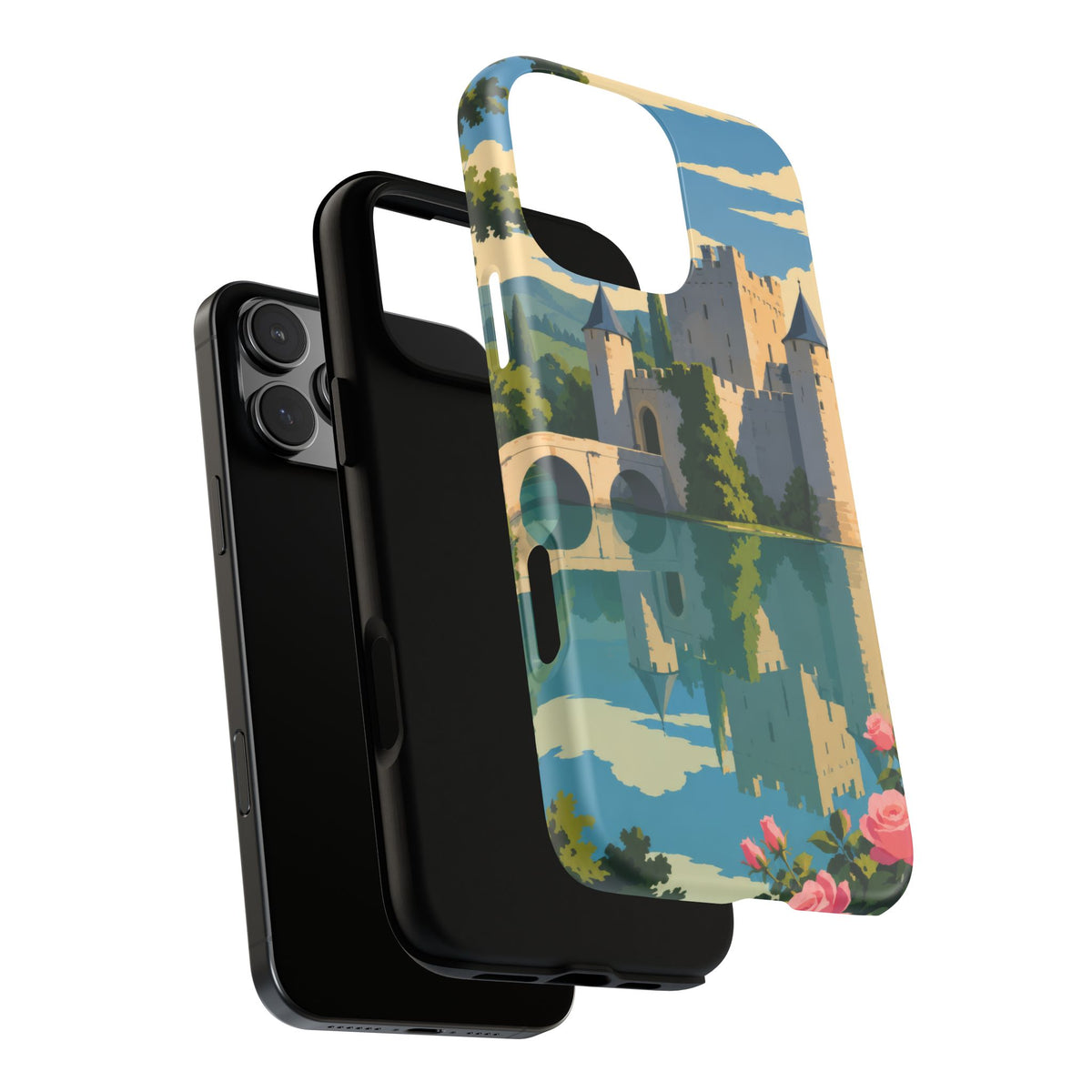 English Castle — Moat and Roses iPhone Tough Case