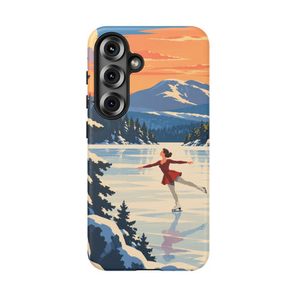 Lake Placid Skater — Winter Glide Samsung Galaxy Tough Case
