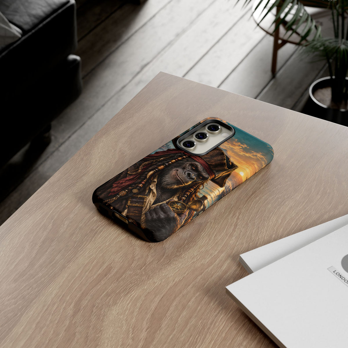 Pirate Gorilla Samsung Galaxy Tough Case | Captain Silverback