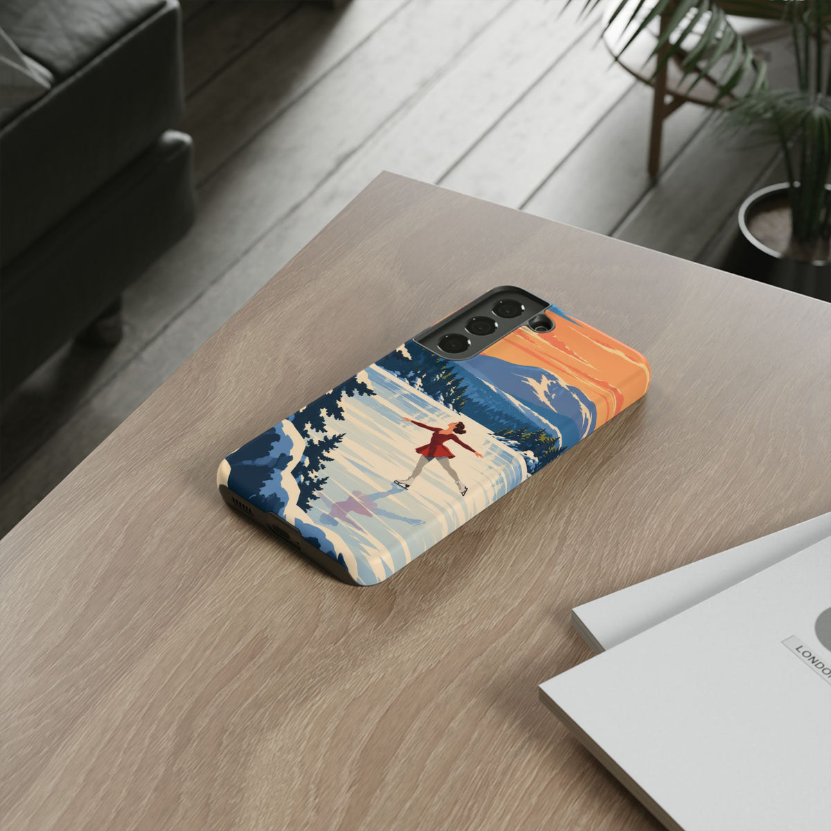 Lake Placid Skater — Winter Glide Samsung Galaxy Tough Case
