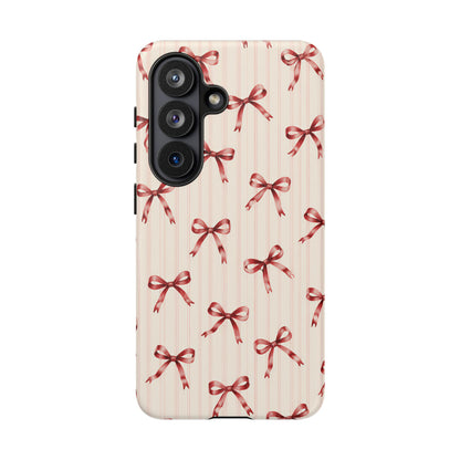 Red Bow Samsung Galaxy Tough Case | Ribbon Waltz