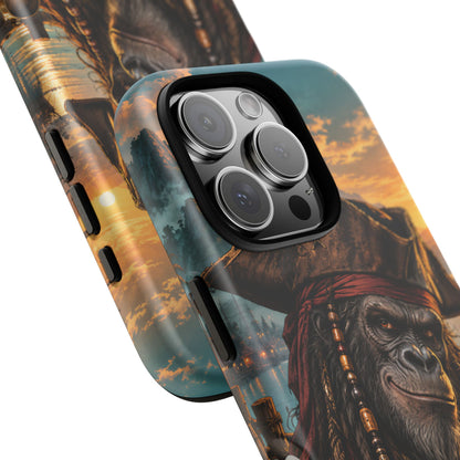 Pirate Gorilla iPhone Tough Case | Captain Silverback