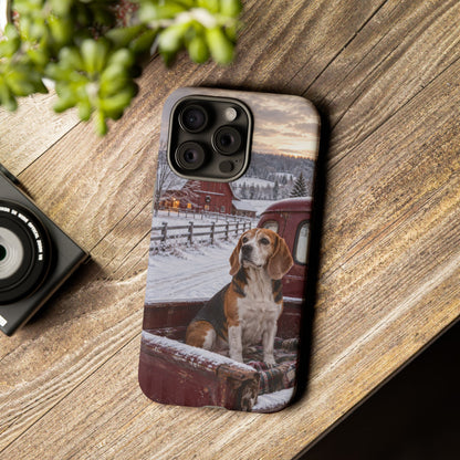 Winter Farm Watch iPhone Tough Case | beagle
